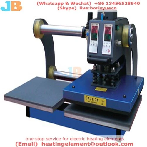 Welches Material hat die Bronzierheizplatte an der Bronziermaschine?