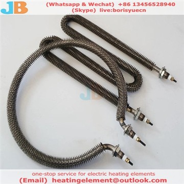 380 V W-Form-Industrie-Edelstahl-elektrischer Luft-Röhrenwiderstand-Rippenstr...